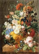 ELIAERTS, Jan Frans Bouquet of Flowers in a Sculpted Vase dfg Germany oil painting artist